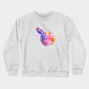 Betta Fish Swimming Crewneck Sweatshirt